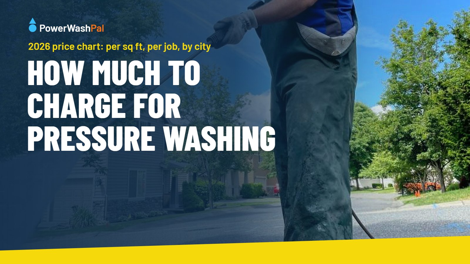 How Much to Charge for Pressure Washing in 2026 (Price Chart)